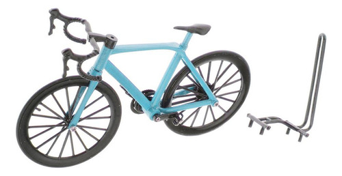1:14 Escala Diecast Bicicleta Modelo Brinquedos Corrida Azul