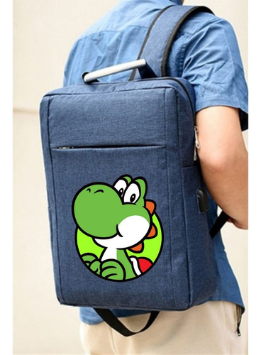 Maleta Morral Marios Bros Yoshi  Maletín Bolso Backpack