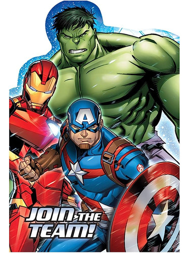 Invitaciones A Postales De Marvel Epic Avengers, Favor De Fi