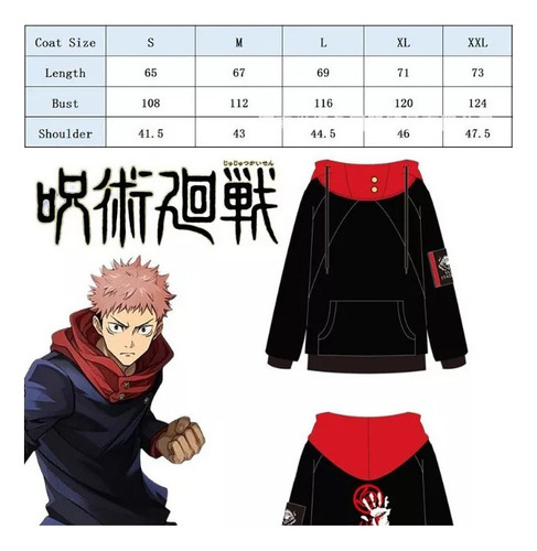 Moletom Com Capuz Jujutsu Kaisen Gojo Satoru Itadori Yuji