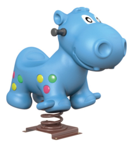 Balancín Infantil Resortado Hippo - Inflables Y Sorpresas
