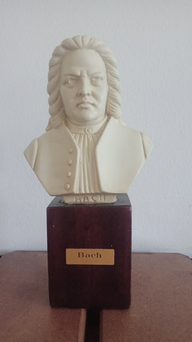 Busto De Johann Sebastian Bach  En Mármol Estatua Retro 