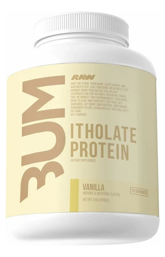 Raw Cbum Itholate Protein Proteina De Itolato 5 Lbs Sabor Vainilla