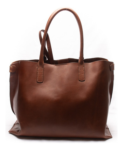 Cartera Shopping Bag Tote Bolso Bag Mujer Sobre Liviana. Color Marrón