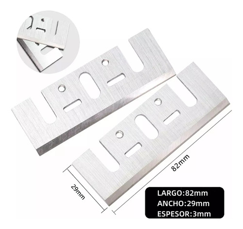 Cuchillas Cepillo Anchas 82 Mm Hss Compatible Makita Y Otras