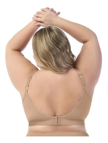 Imagem 6 de 6 de Kit 2 Sutiãs Plus Size Adulto Dia A Dia Com Bojo Removível