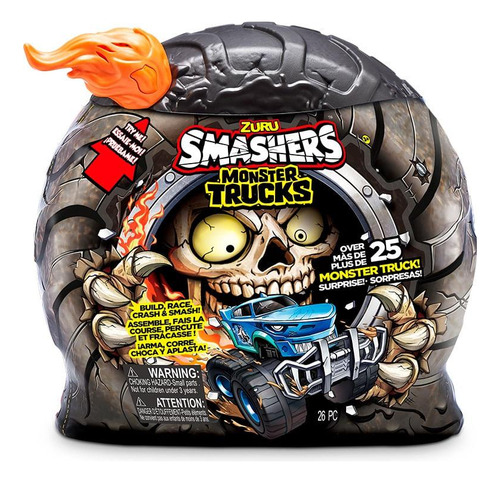 Smashers Monster Truck Laranja Série 1 - Fun Divirta-se