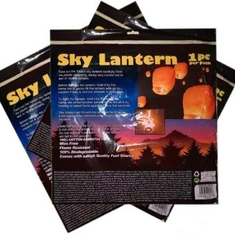 Globos De Cantoya Sky Lantern Globos De Deseo X 12 Unidades