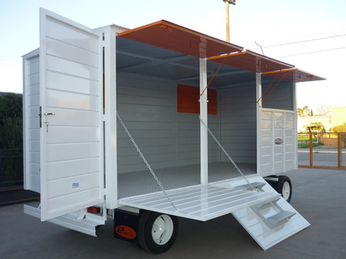 Imagen 24 de 25 de Acoplado Trailer 6 Cheques Cerrado Taller Rodante 3.5 Mts