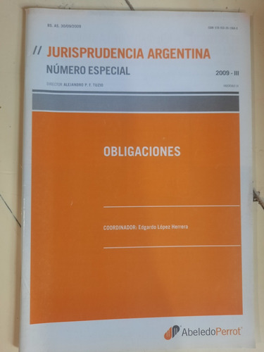 Revista Jurisprudencia Argentina Abeledo Perrot 3 Unidades