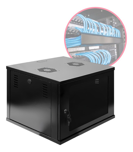 Mini Rack / Parede 19'' 7u X 370mm Desmontável Frete Gratis