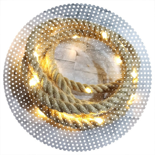Guirnalda Led Yute Soga 12mm Limbo Casamiento Cumple + Pilas