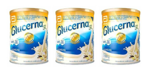 Imagem 1 de 1 de Glucerna Alimento Nutricional Em Pó Baunilha 850g (kit C/03)