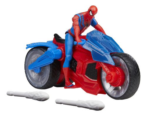 Moto Arácnida Lanza Dardos Spiderman Marvel P/ Niños 2023