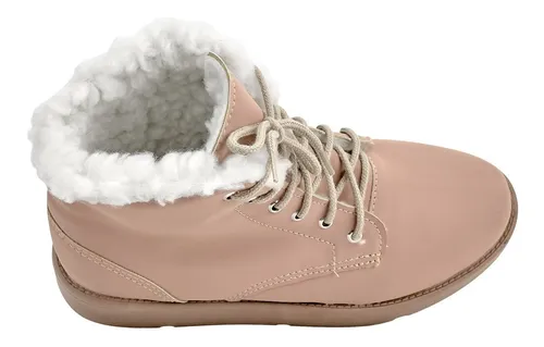Bota Coturno Feminino Pelo Dentro Original Para Neve Forrada
