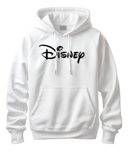 Buzo Chompa Hoodies Disney G Blanco 100% Algodon Perchado 