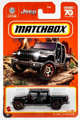 Camioneta Colección Matchbox 2020 Jeep Gladiator Mattel 