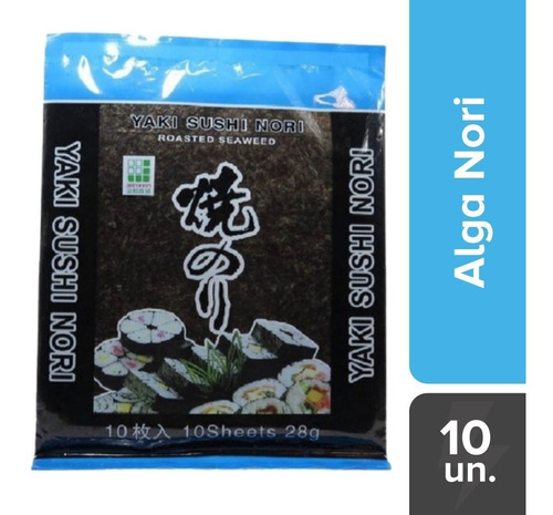 Algas Para Sushi Yaki Nori 10 Laminas Japon