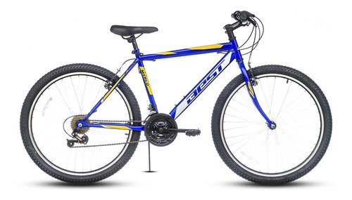 Bicicleta Mtb Aro 26 Talla 18 18v Azul/amarillo Best Mirlo