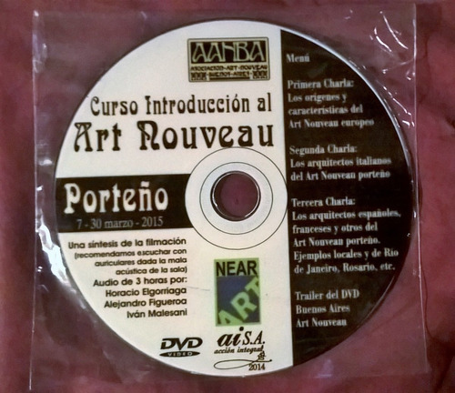 Curso Intro Art Nouveau Bs.as. Dvd Y Material Gráfico. Aanba