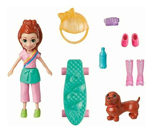 Polly Pocket Set De Juego Paquete De Modas Lila Arcoíris
