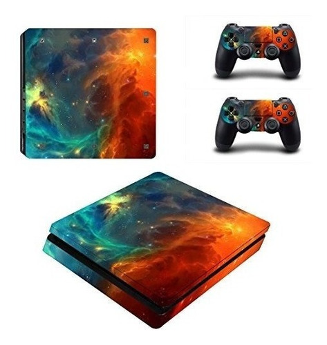 Skinown Ps4 S Piel Delgada Etiqueta Adhesiva Nebular Vinly C