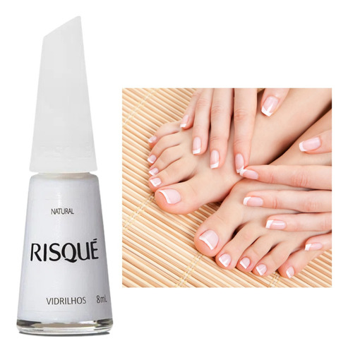 Esmalte Risque Vidrilhos Branco Natural Hipoalergênico