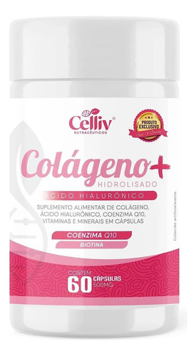 Colágeno Hidrolisado + Ac. Hialurônico Q10 Biotina Vitaminas Sabor Sem Sabor