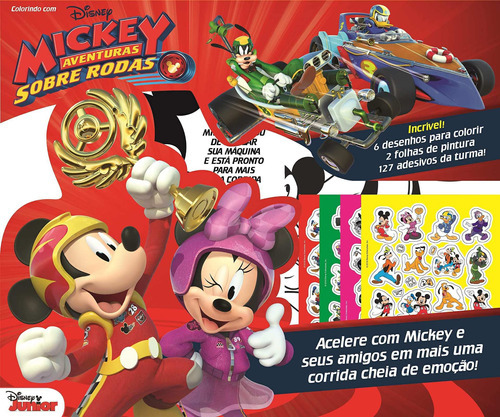 Revista Colorindo Com Mickey Aventuras Sobre Rodas, De Equipe Online. Editora Online, Capa Mole Em Português, 2018