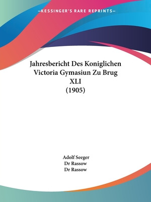 Libro Jahresbericht Des Koniglichen Victoria Gymasiun Zu ...