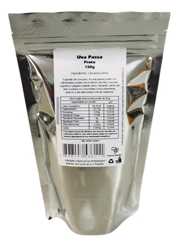 Uva Passa Preta (stand Up) 150g