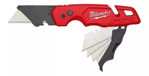 Navaja tipo abanico roja de la marca MIlwaukee