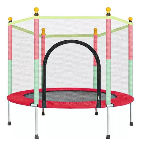 Brincolin Trampolin Infantil Reforzado Con Red De Seguridad Color De La Lona De Salto Rojo