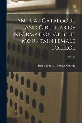 Libro Annual Catalogue And Circular Of Information Of Blu...