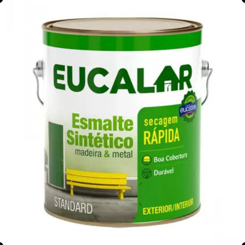 Tinta Esmalte Eucalar Verde Nilo 1/4 Eucatex