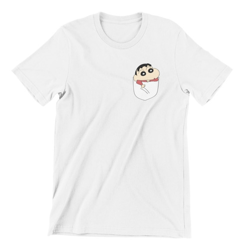 Polera - Shin-chan - Monito - Juvenil 100% Algodón