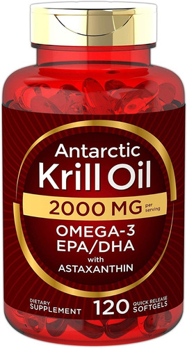 Aceite De Krill Oil Epa 2000mg 120 Caps Omega 3 Dha Eg A8