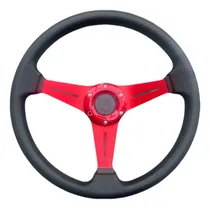 Comprar Volante Deportivo Tuning Racing 3cm Negro + Rojo V8966-01