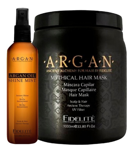 Brillo Instantáneo Argán + Mascara Argan X 1 Kg Fidelite