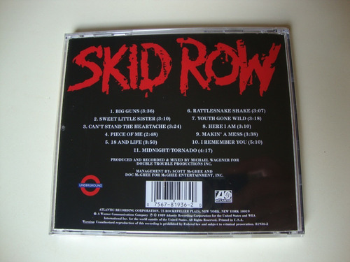 Cd - Skid Row - Skid Row - Importado, Lacrado