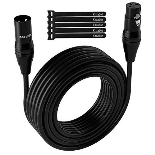 Cable Largo De Micrófono Xlr De 75 Pies, Parche De Iluminaci