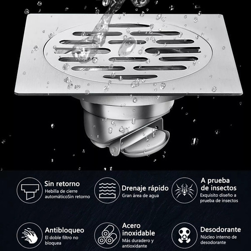 De Coladera Universal Zero Olores Con Check Y Atrapa
