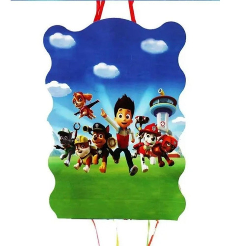 Piñata Patrulla Canina  40x30cm Fiesta Cotillón Cumpleaños 