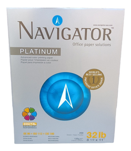 Papel Opalina Delgada 120g Navigator T/carta 250 Hojas