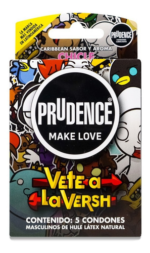 Prudence Make Love Sabor Y Aroma Chicle, 5 Condones, Prudenc