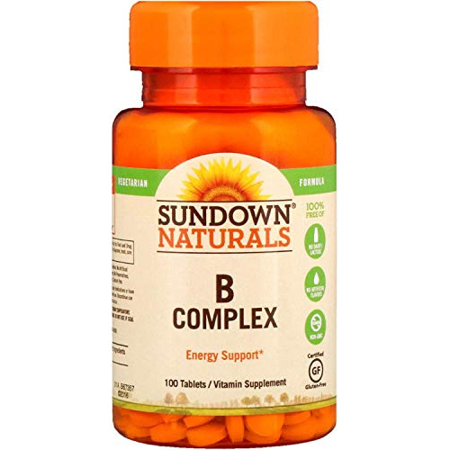 Naturales Complejo De Vitamina B, 100 Tabletas Cada Q0a41