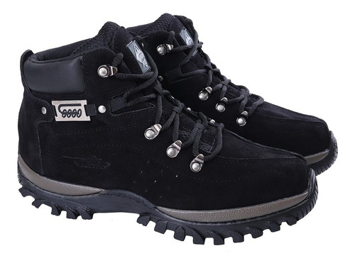 Imagem 3 de 5 de Bota Adventure Masculina Couro Legitimo Palmilha Gel