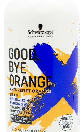 Schwarzkopf Goodbye Orange Shampoo Matizador Vegano X 300ml