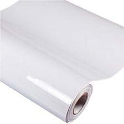 Imagem 2 de 4 de Papel Adesivo / Vinil Branco Brilho Rolo/bobina De 10mx 50cm