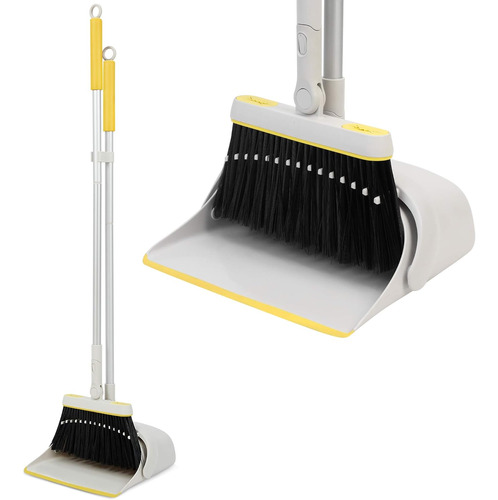 Jekayla Broom And Dustpan Set For Home With 54  Long Hand Aa